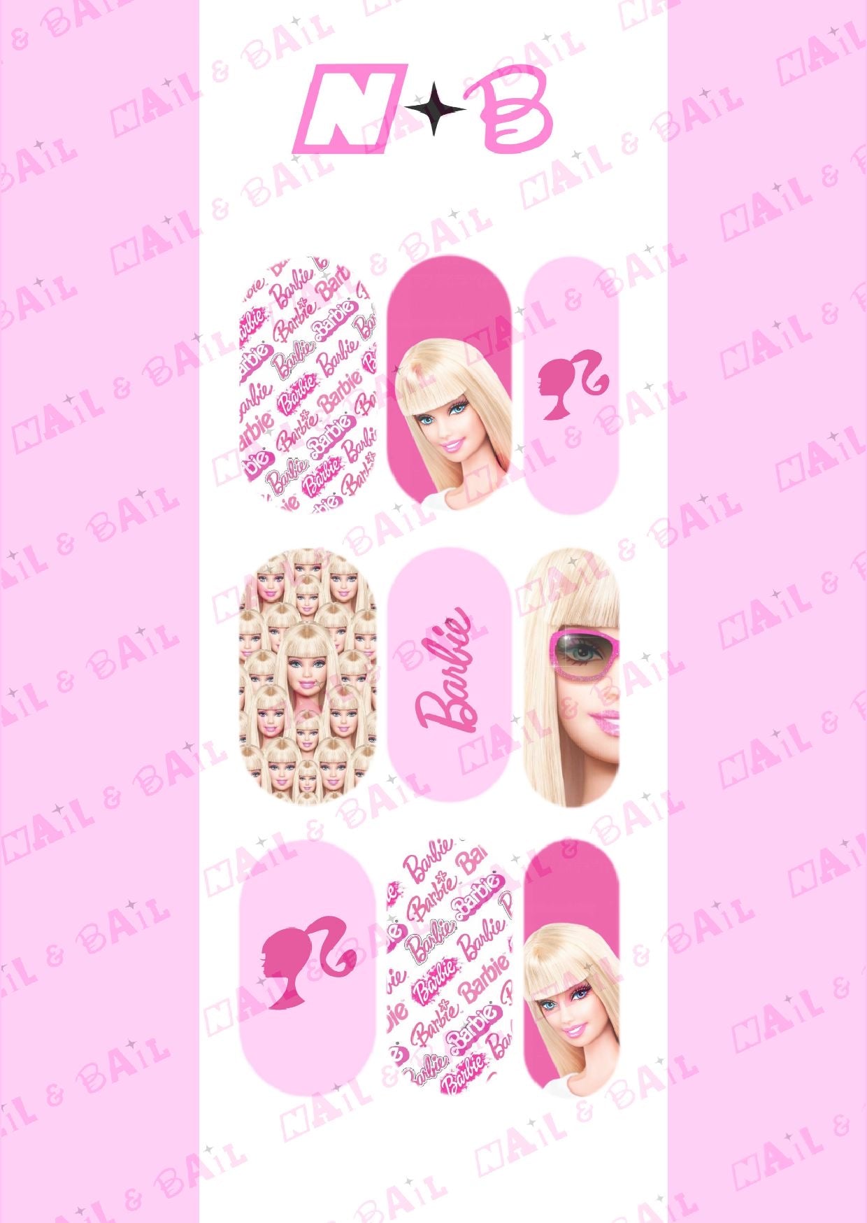 Calcomanías de Barbie